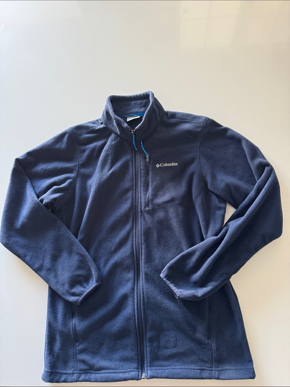 Columbia Men’s Thompson Peak Full Zip Navy Fleece Jacket